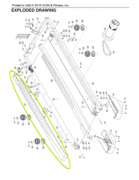 PFTL710132 Proform Cardio Strong Treadmill Left Foot Rail