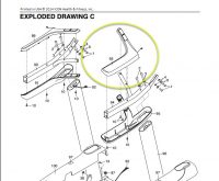 SFTL812131 Freemotion T 6.2 Treadmill Right Handrail Bottom