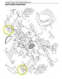 RBEL68080 Reebok Elliptical Pedal Arm Roller