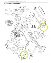 PFEL066110 Proform Strideclimber 710I Elliptical Pedal Arm Roller