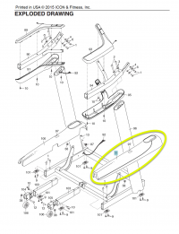 SFTL819130 Freemotion T6.9 Treadmill Right Upright Cover