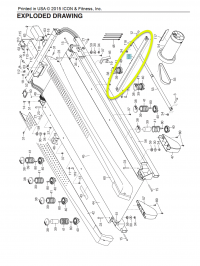 NETL157141 Nordictrack T 16.0 Treadmill Latch Crossbar